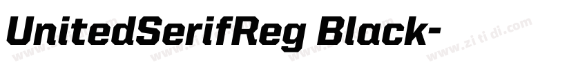 UnitedSerifReg Black字体转换